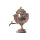 Regency period Sheffield plated tea urn with gadrooned decoration  46 cm. high; 30 cm. wideWorldwide