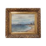 W. M. Crawford Seascape, 'Ayrshire Coast' Signed watercolour, enclosed in an ornate gilt frame  25 x