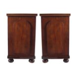 Pair of Regency bedside pedestals