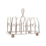 Silver toast rack