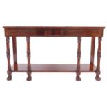 Nineteenth-century mahogany hall table