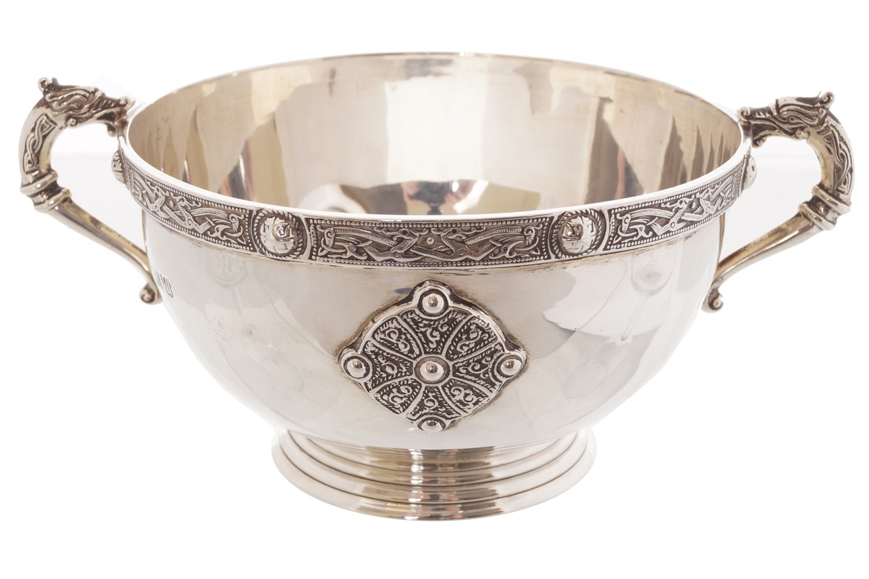 Silver sugar bowl