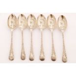 Eleven silver coffee spoons