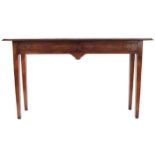 Twentieth-century oak side table