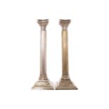 Pair of silver candlesticks