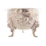 Silver sugar bowl