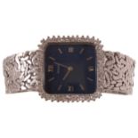 14 CT. WHITE GOLD AND DIAMOND MOUNTED WATCH