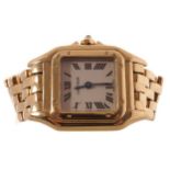 18 CT. GOLD LADIES CARTIER WRIST WATCH