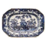 EIGHTEENTH-CENTURY NANKIN BLUE AND WHITE PLATTER 18 x 27 cm. Worldwide shipping available. Contact