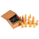 CARVED WOOD CHESS SET Worldwide shipping available. Contact shipping@sheppards.ie for quotes prior