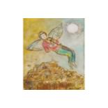 AFTER MARC CHAGALL (RUSSIAN-FRENCH, 1887-1985)) Watercolour 28 x 22 cm. Worldwide shipping