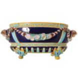 LATE NINETEENTH-CENTURY MAJOLICA JARDINIERE 44 cm. wide; 19 cm. high Worldwide shipping available.