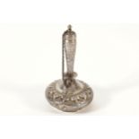 NINETEENTH-CENTURY KUTCH SILVER WINE FLASK of bottle shape 14 cm. high Worldwide shipping available.