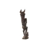 LARGE CARVED AFRICAN TRIBAL CEREMONIAL FIGURE 50 cm. high Worldwide shipping available. Contact