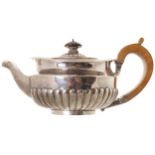 SILVER CRESTED TEAPOT Maker: Robert Williams, Dublin 1812, Worldwide shipping available. Contact