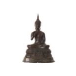 CHINESE QING PERIOD BRONZE BUDDHA 25 cm. high Worldwide shipping available. Contact shipping@