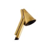 LARGE BRASS CANDLE SNUFFER with wooden handle Worldwide shipping available. Contact shipping@