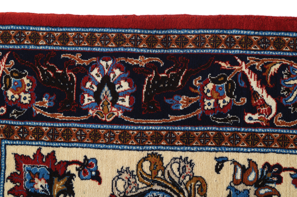 CENTRAL PERSIAN ISFAHAN RUG, CIRCA 1930 on ivory ground with all over field 139 x 230 cm. - Image 3 of 8