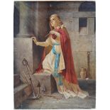 FRENCH SCHOOL, NINETEENTH-CENTURY Saint Philomena in prison Oil on canvas (unlined) 29_ x 22 inches;