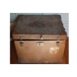 LEATHER VALISE Initialled C. H. Atkinson, (Loughton)