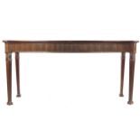 LARGE MAHOGANY HEPPLEWHITE SERVING TABLE, CIRCA 1900 the rectangular top with a serpentine front,