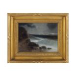 WILLIAM ROE, CIRCA 1860 Stormy seas Oil on canvas Signed 23 x 31 cm.