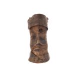 AFRICAN HEAD DRUM 35 cm. high