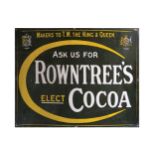 ANTIQUE ROWNTREES ELECT COCO SIGN 50 cm. high; 77 cm. wide