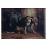 AFTER SIR EDWIN LANDSEER Dog Print 39 x 51 cm.