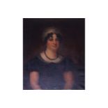 IRISH SCHOOL, EIGHTEENTH-CENTURY Portrait of a lady in a black dress, Oil on canvas 32 x 24