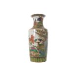 CHINESE POLYCHROME VASE 39.5 cm. high; 18 cm. diameter