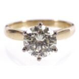 18 CT. GOLD 2 CT. DIAMOND SOLITAIRE RING