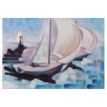 JOHN CULLINAN (IRISH, B. 1947) Sea breeze Oil on board Signed 50 x 76 cm.