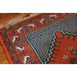 ANTIQUE AFGHAN CARPET 104 x 290 cm.