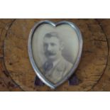 SILVER PLATED PHOTO FRAME 13 cm. wide; 10 cm. high