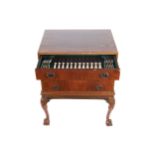 EDWARDIAN GEORGE III STYLE WALNUT CHEST OF CUTLERY Containing: 220 pieces of A1 quality cutlery -