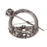 SILVER TARA BROOCH Birmingham 1916 4 x 6 cm.