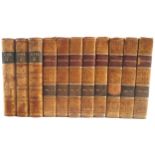 JOSEPH ADDISON. THE SPECTATOR. 8 volumes. Wittaker, London 1827. Full contemporary gilt calf. 3