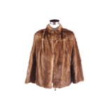 LIGHT BROWN MINK JACKET