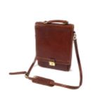 MATRAS TAN LEATHER SHOULDER BAG