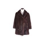 CHOCOLATE BROWN MINK JACKET