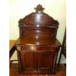 Victorian mahogany twist column chiffonier