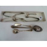 Silver basting spoon - London 1810, silver spoon, butter knife,