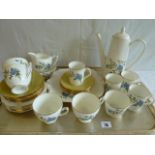 Hand painted gold rimmed coffee and tea ware - I.M.