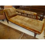 Victorian galleried chaise longue