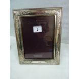 Silver photograph frame 7" x 5"