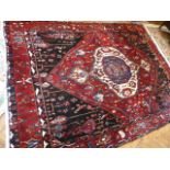 Iranian shiraz rug approx 9'6" x 7'3"