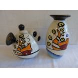 Lorna Bailey Oakdene teapot and vase (2)