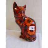 Anita Harris flambe cat (trial piece)