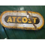 Enamel advertising sign 'Atcost'